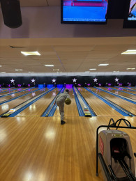 Bowling to encourage engagement and develop rapports between staff and pupils.